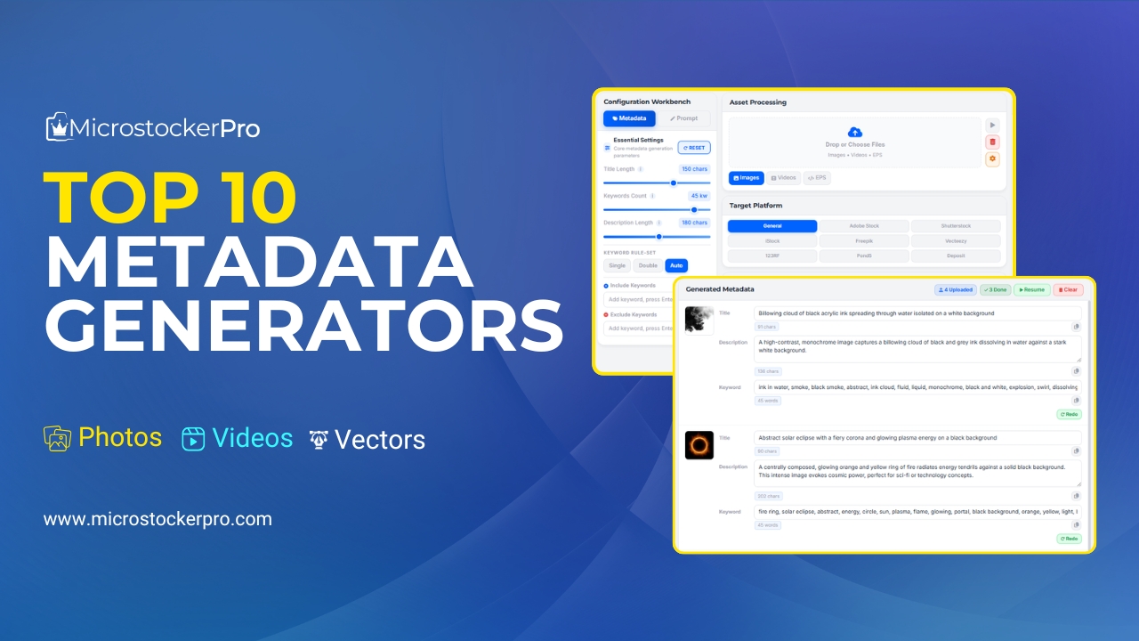Top 10 AI Metadata Generators for Microstockers (2026 Review)
