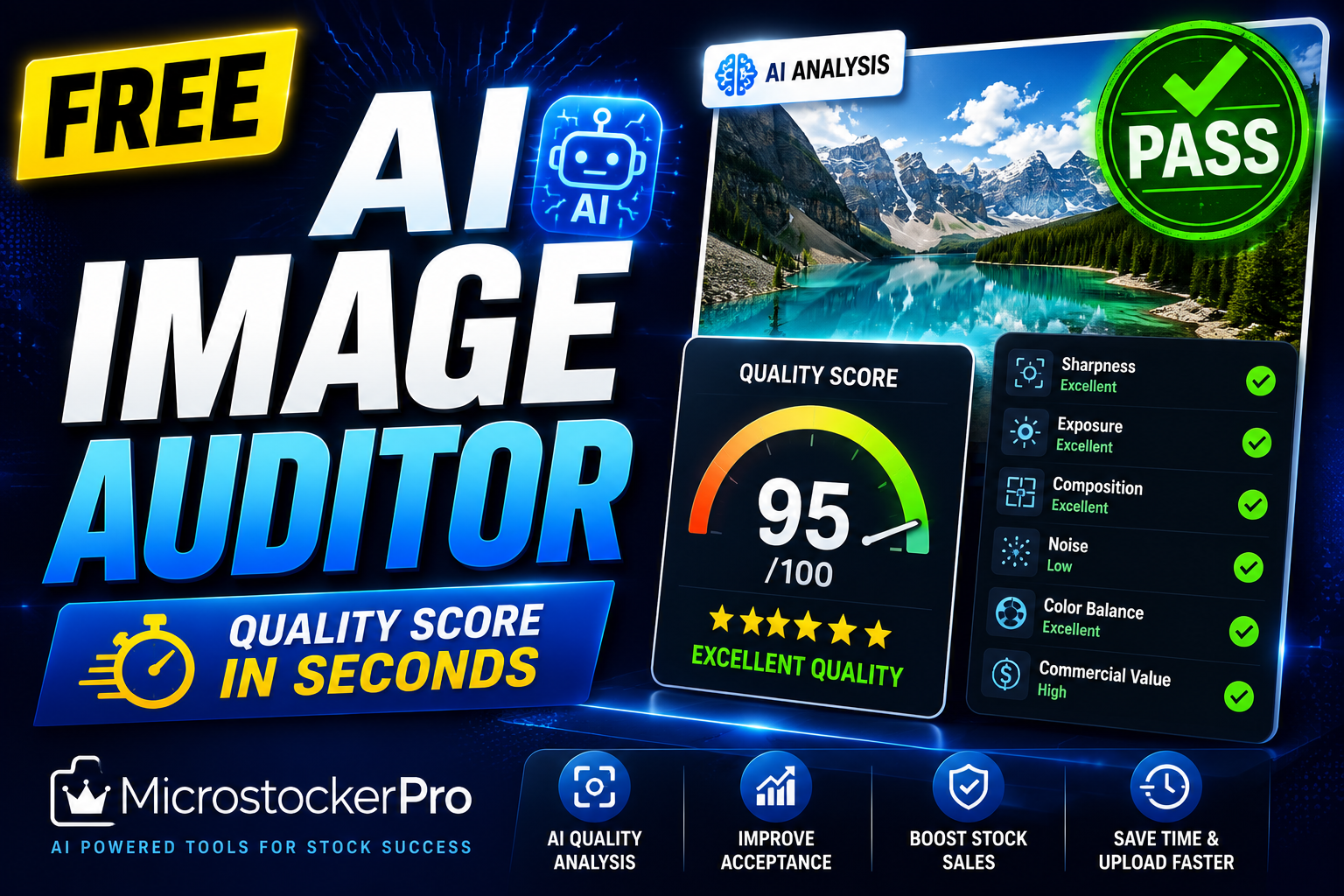 Free AI Image Qualifier & Stock Asset Quality Auditor 